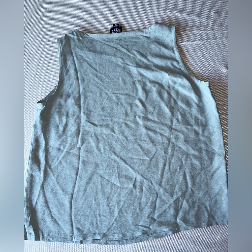 Eileen Fisher Women's Gray Muscle Tee - Picture 2 of 5